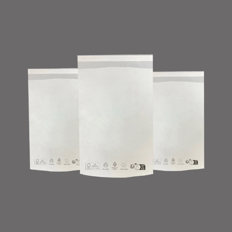 Zeal X tiết lộ FSC - được chứng nhận Túi giấy bán kính trong suốt nặng - Chứng nhận hỗ trợ đáy được gia cố