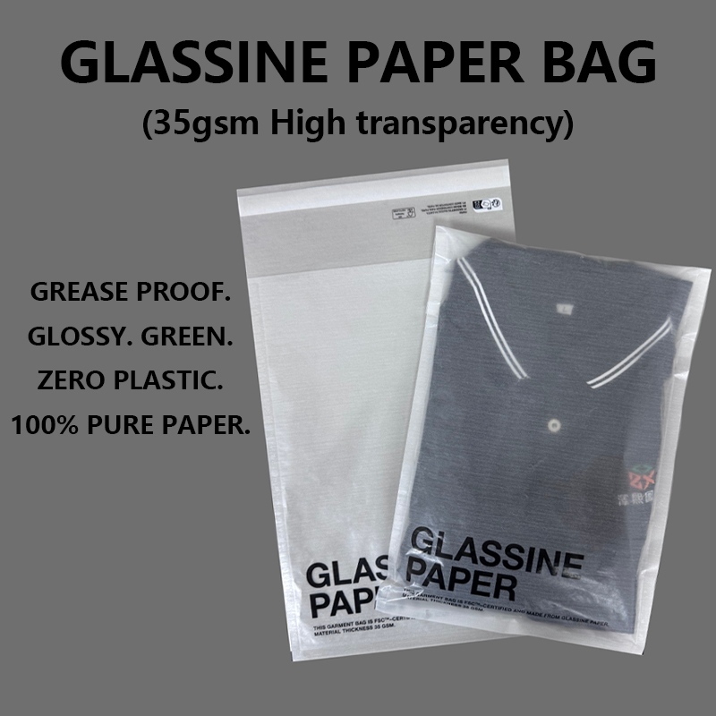 Túi giấy Glassine có độ trong suốt cao tùy chỉnh giúp các thương hiệu chuyển sang bao bì không chứa nhựa